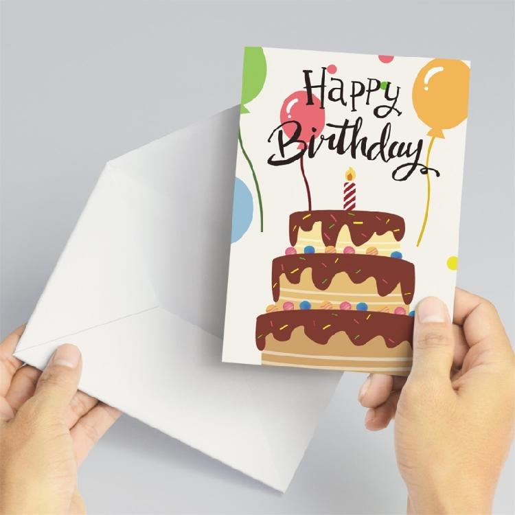 24 Pcs 3D Birthday Card with Envelope 3D Cake Birthday Card Greeting Cards for Husband