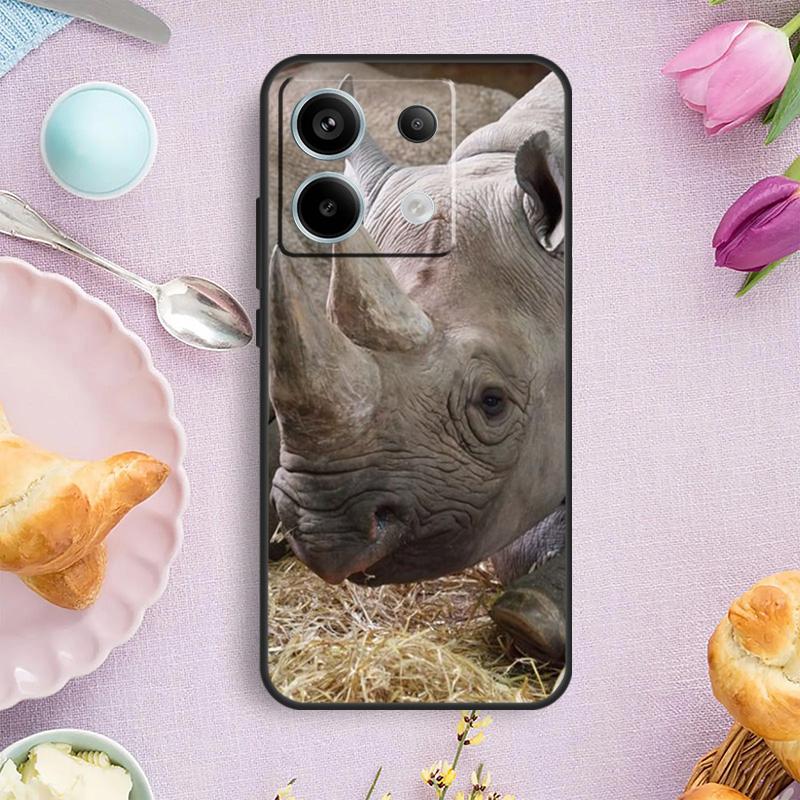 Animal Rhino Case For Xiaomi Redmi Note 13 11 10 12 14 15 Pro Plus Cover For Redmi 15 14C 10C 13C 12C 15C