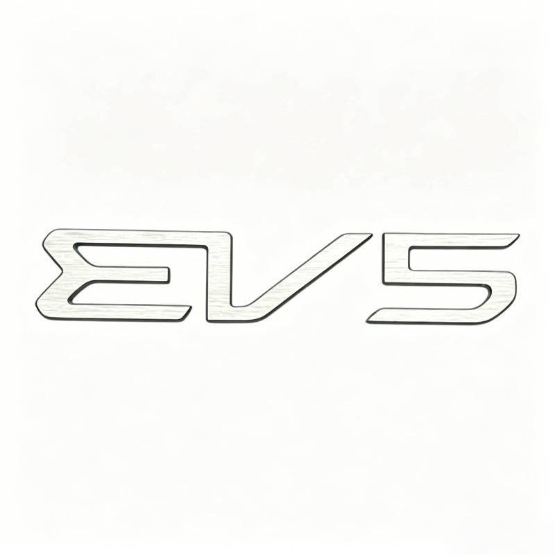 Suitable for KIA Modified EV5 EV6 Aluminum Alloy Trunk Labeling, New Kaiku Tail Label Black