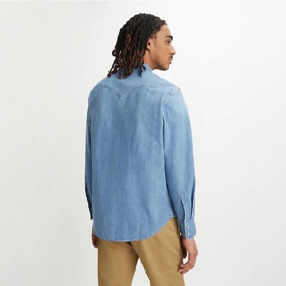 Levi S Men S baStow weStern Denim Shirt 85744 0047