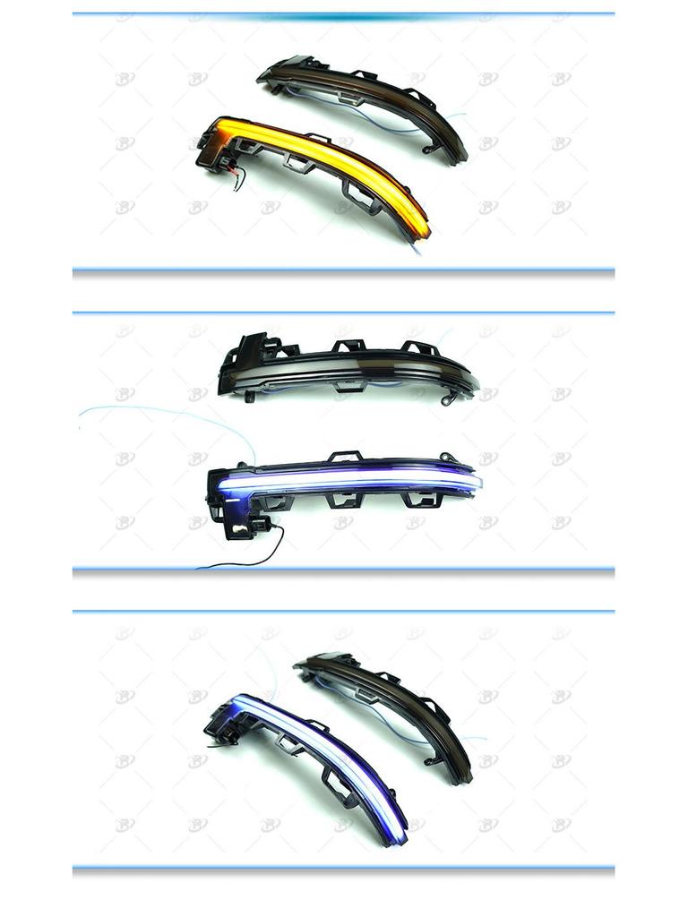 BMW X3 (2018+) Rearview Mirror Blue Touch Sequential Turn Signal Light