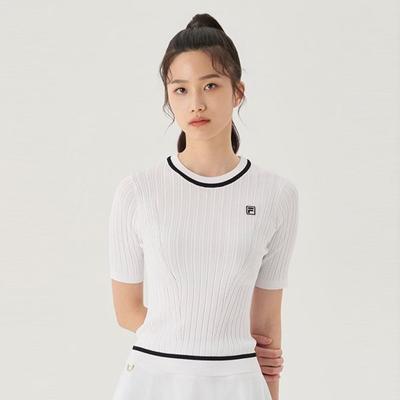 KniT Diagonal Round T shirT