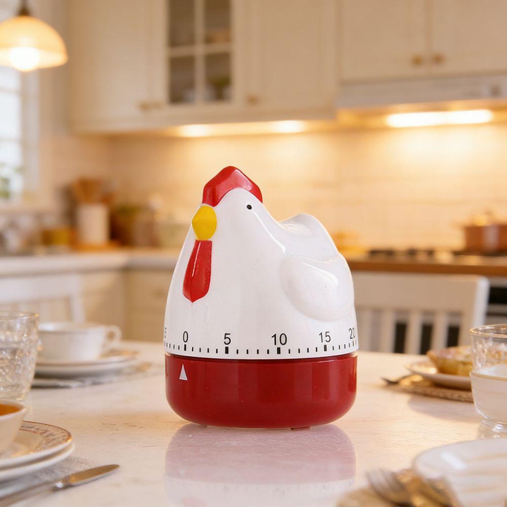 Hen Kitchen Timer Mechanical Countdown Clock Pattern Decor Cooking Timer  Kitchen Use