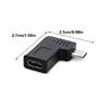USB C To Micros USB Adapter Right Angle Type C Connectors For Convenient Use In Tight Space Charging & Syncing Converter