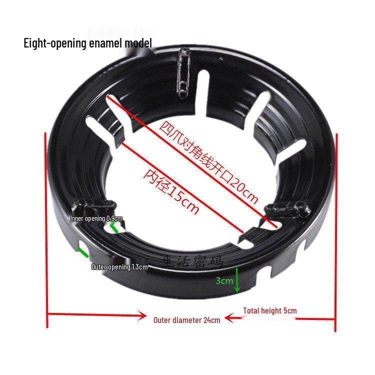 Aragaz Universal cu Gaz, Rezistent la Vânt, Inel pentru Economisirea Energiei cu Suport Antiderapant