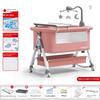 Crib Movable Portable Cradle Bed Foldable Multifunctional Splicing Queen Bed