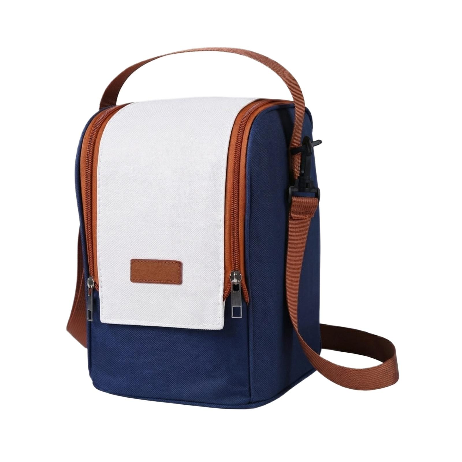 английский: Термосумка для обеда для рабочих и студентов, герметичная. one size синий