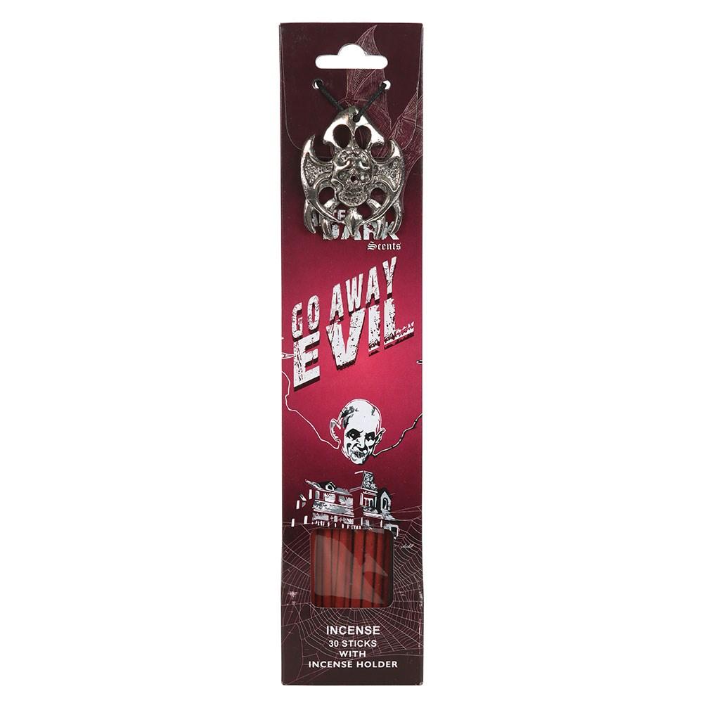 Something Different Go Away Evil Incense Sticks with Holder