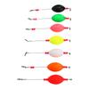 7Pcs Fishing Bobber Sensitive Light Weight Bright Colors Fishing Floats for Long Distance Fishing
