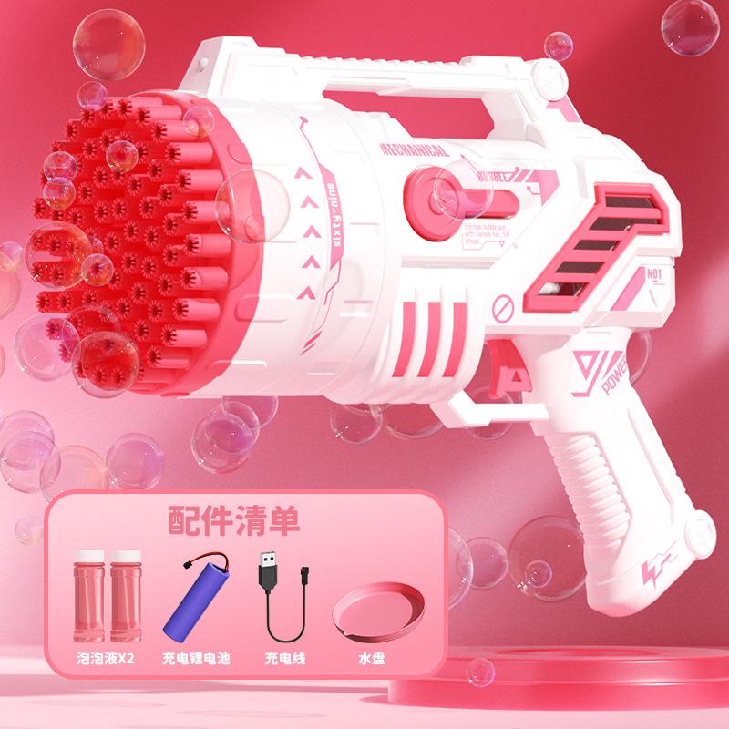 Factory Outlet Summer All Types Automatic Bubble Maker Bubble Machine Bubble Gun розовый