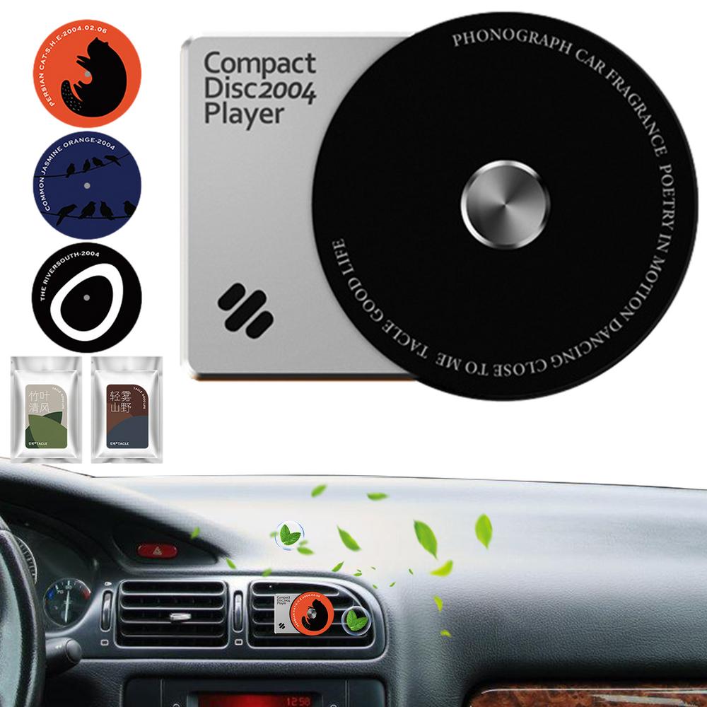 

Освежители воздуха для автомобиля в форме проигрывателя, автомобильный диффузор аромата, креативные зажимы для вентиляционной решетки, декор салона автомобиля красный