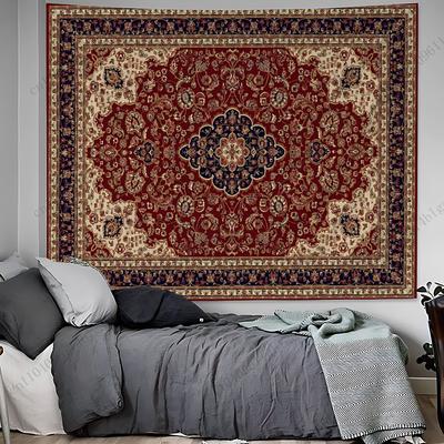 Vintage Inspired Bohemian Wall Tapestry Aesthetic Home Decor Tapestry for Room Decorations Creative Relaxing Wall Hanging Art