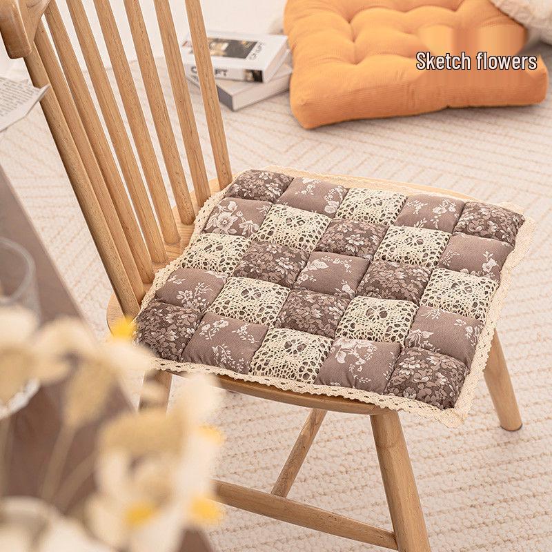 Lace Non-Slip Chair Cushion Pad for Dining and Living Room