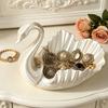 3D Printed Swan Jewelry Tray, Swan Shaped Earrings Necklace Ring Dish Tray, Decorative Keys Trinkets Holder Organizer Tray