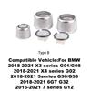 Premium Crystal Volume & AC Knob Covers for BMW F30 F10 F25 F15 F02 G30 G01 G02 Interior Air Conditioning Control Knob Button