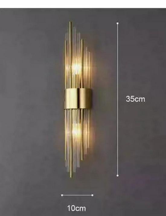 Nordic Luxury Crystal Wall Lamp for Living Room, Bedroom, Stairway, and Aisle Decor