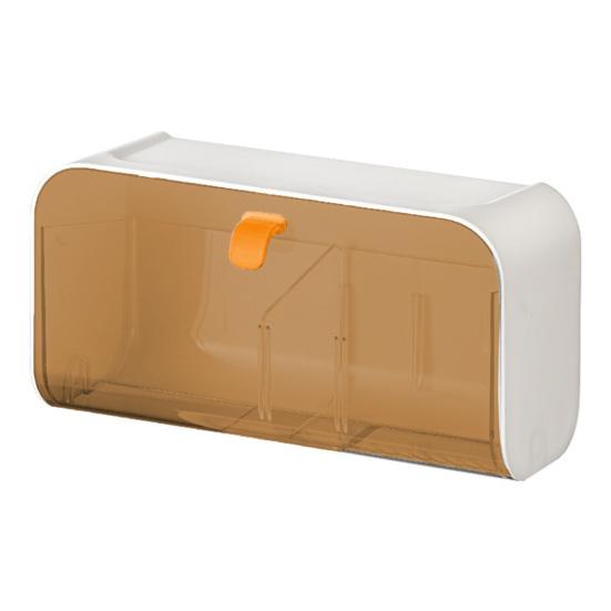 Wall Mount Storage Box with Adjustable Dividers Flip-open Collapsible Closet Plastic Socks Underwear Organizer for Home Dorm