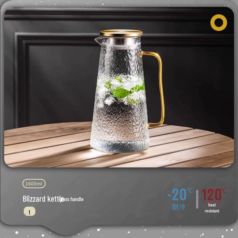 Nierxin Heat-Resistant Glass Pitcher and Cup Set