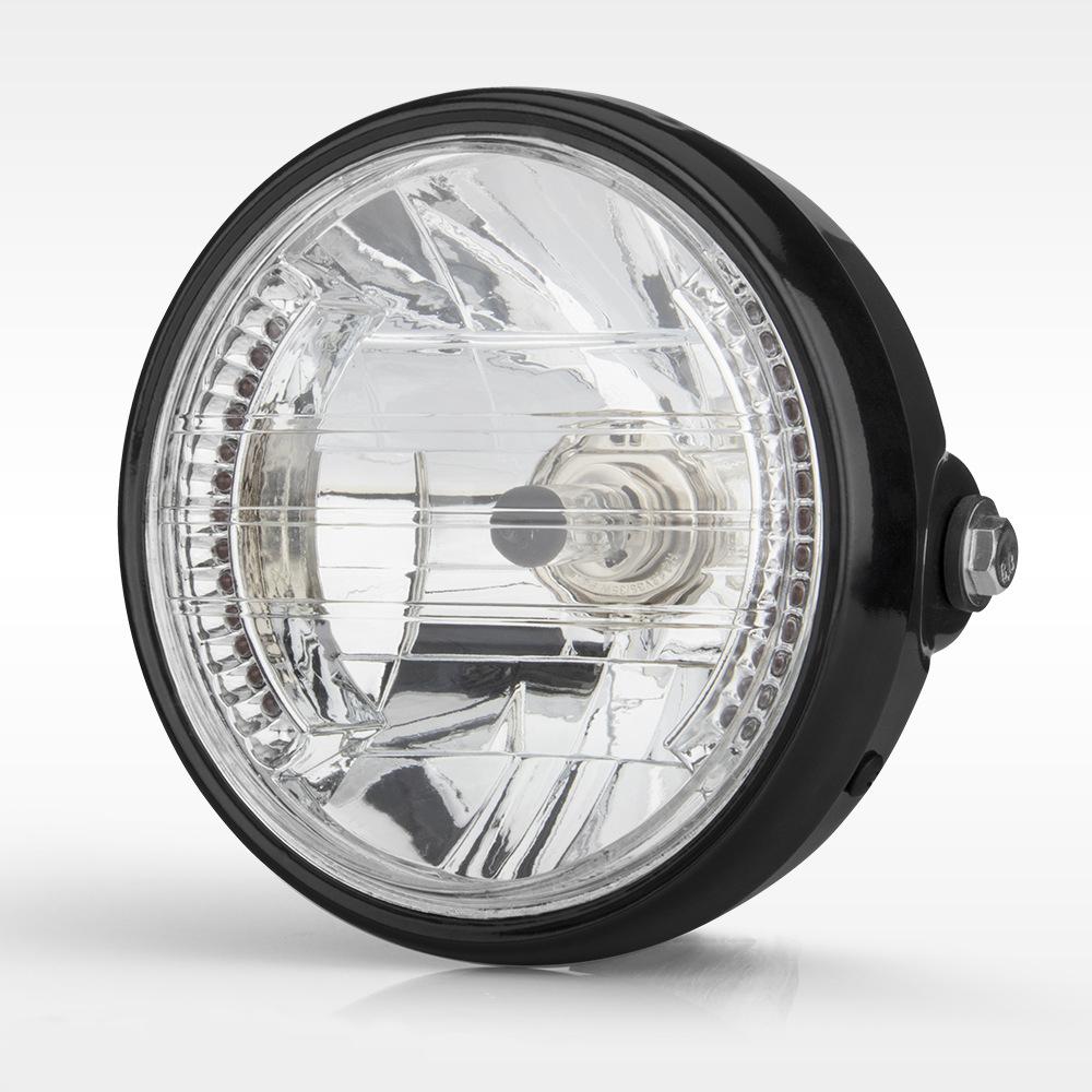 7 Inch Motorcycle H4 Halogen Headlight with LED Turn Signal Universal 12V Motorcycle Headlight For Cafe Racer