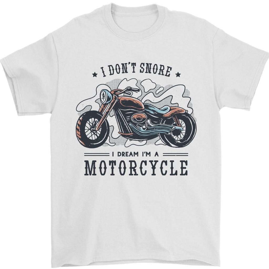Retro Motorcycle I Don't Snore I Dream I'm A Motorcycle T-shirt