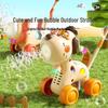 Lion Bubble Stroller Toy: Light-Up, Automatic Outdoor Blower for Kids