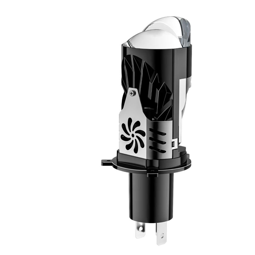 Motorcycle H4 Super Bright Led Lens Laser Matrix Headlight Modified Three-Claw Accessories Light Bulb Far And Near Light Integration