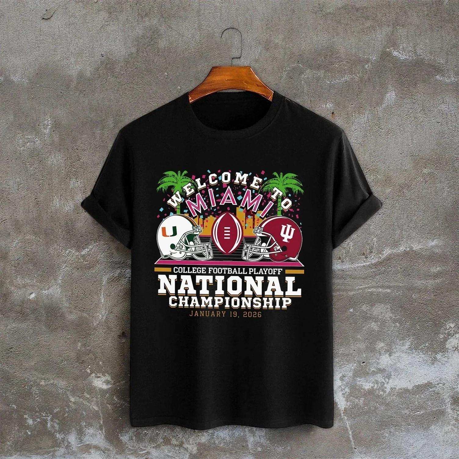 2026 CFP National Championship Welcome to Miami TShirt M