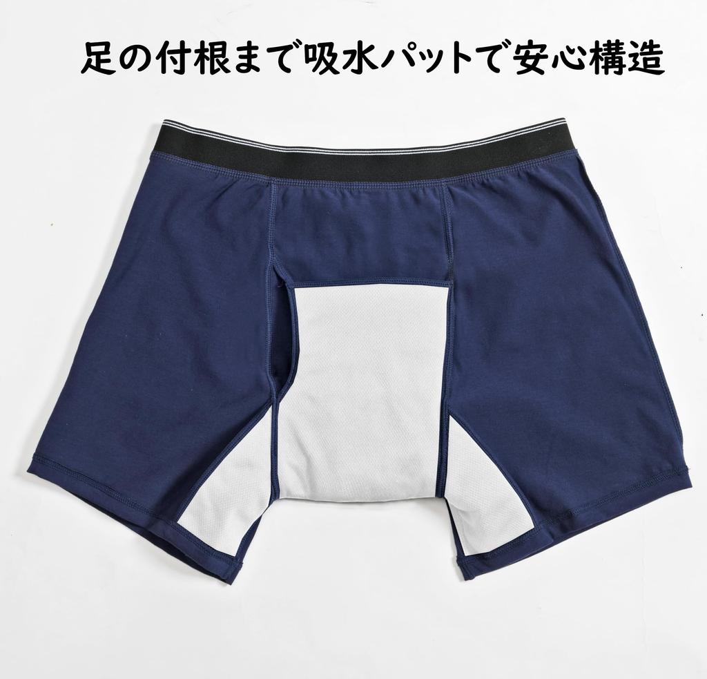 Idealands Incontinence Deodorizing Pure with Prevention Absorbent Size M Men's Briefs, Oasis, Side-Leakage Pads, Blue,