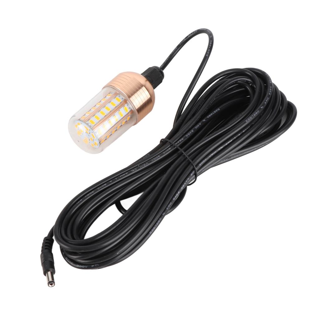 LED Fiskeljus Superstarkt 60 LED 3000lm 30W IP68 Vattentät Undervattens Nattfiskelampa