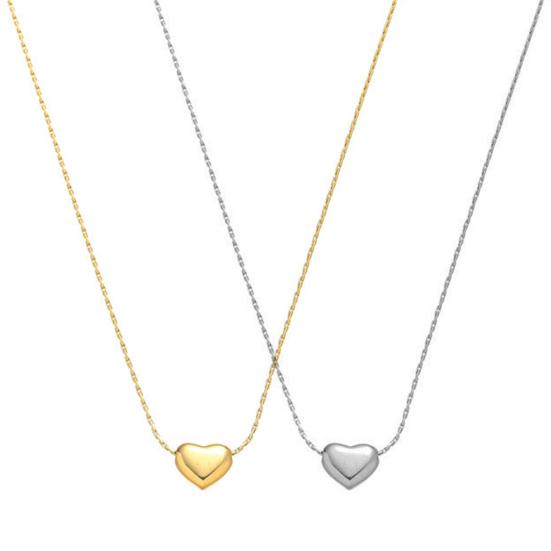 Hjärthänge Halsband Dam MiniHjärta Berlock Kort Halsband Smal Kedja Nyckelbenshalsband Gåva till Henne Hustru Flickvän