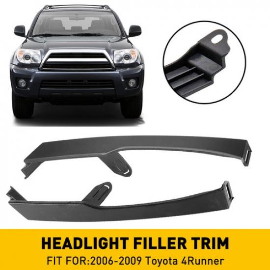 For 2006-2009 Toyota 4Runner Front Headlight Lamp Filler Trim Molding Panel USA