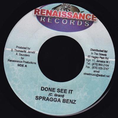 7 collu plate SPRAGGA BENZ / TEXTRA - Done See It / Thug Thing NONE Renaissance Rec 2004 Jamaika Reggae, Ska & Dub Lietots
