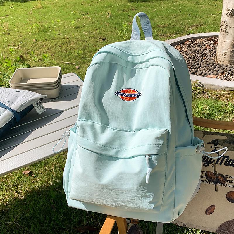 

Рюкзак Новый рюкзак большой вместимости Рюкзак для ученика средней школы Высококачественный школьный рюкзак Простой студенческий школьный рюкзак с защитой от краж синий