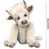 25cm Cute Highland Cow Plush Animals, Sitting Scotland Highland Cow,stuffed Animal Highland Cow Cuddly Toy Plush Animal With Oxhorn, Cattle Animal Ide