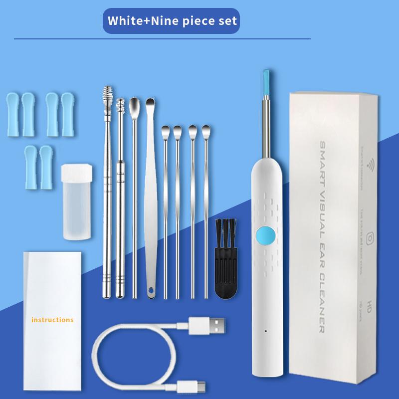 Smart Visual Ear Cleaner with Camera Ear Sticks USB C Charging Ear Wax Removal Tool WIFI Connection 6 LED Lights Earpick