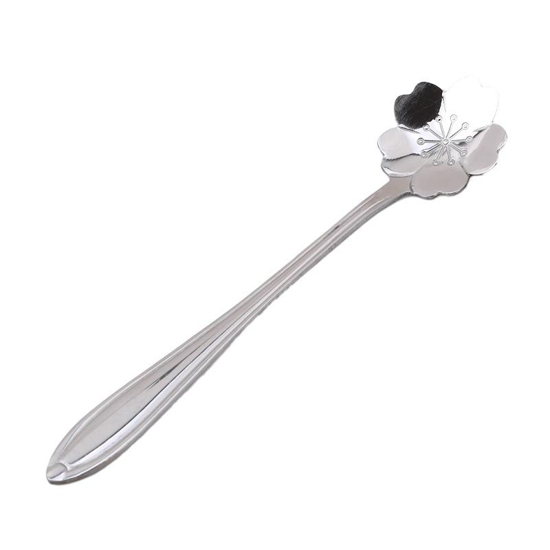 Flower Spoon Afternoon Tea Server Stainless Steel Small Spoon Gold Plated Coffee Rose Spoon
