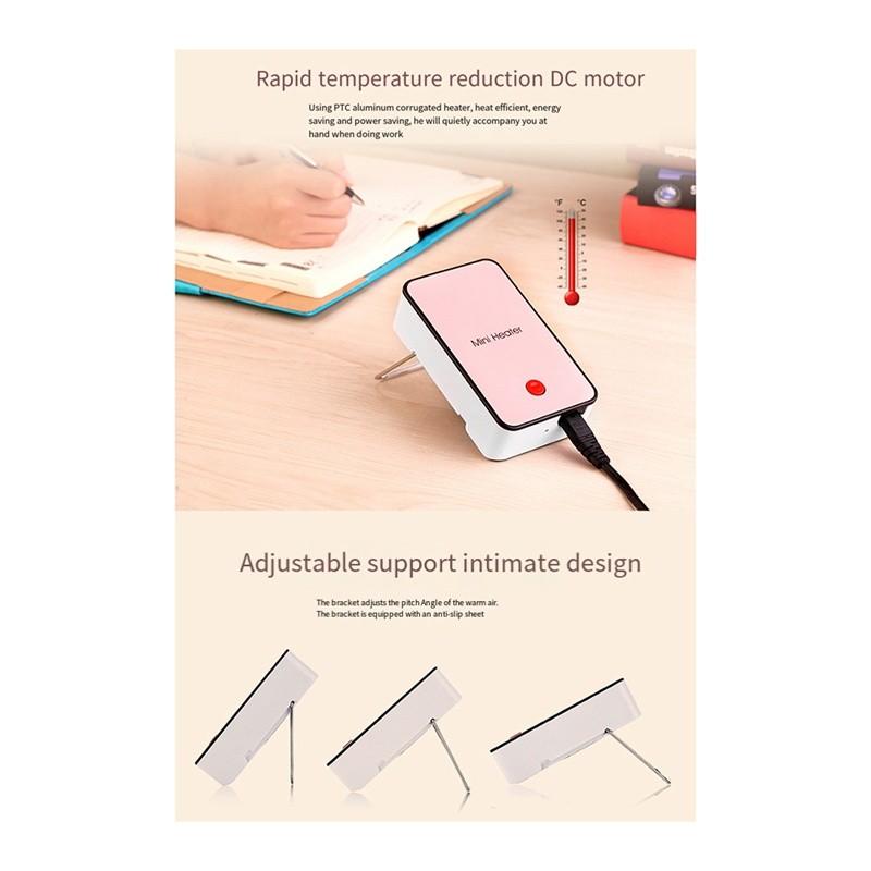 Mini Portable Electric Heater Small Desktop Hand Warmer Home Office Winter Rapid Heating Warm Air Blower
