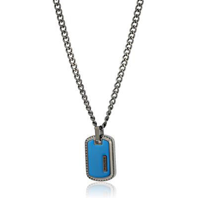 Police Tally GN0034503 Stainless Steel Necklace Men's 50cm Chain Box