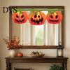 Store Event Decorations Halloween Pumpkin Banner ,Spooky Hanging Garland, Happy Festive Flag Party Decoration for Porch Fence, Photo Setting Backdrop