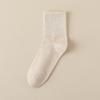 Antibacterial, Breathable Mid-Calf Socks: Sweat-Absorbent, Casual, Versatile, Over-the-Knee Solid Color for Autumn/Winter