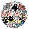 Rabbit Convenience Store Cartoon Stickers (40 Sheets) - Waterproof Suitcase & Laptop DIY Photo Album Decor