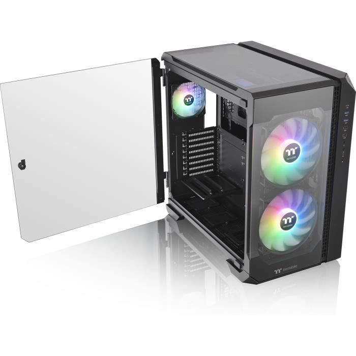 Boîtier pc - thermaltake - view 51 tg argb - boitier sans alimentation - grand tour - format e-atx - noir ( ca-1q6-00m1wn-00 )