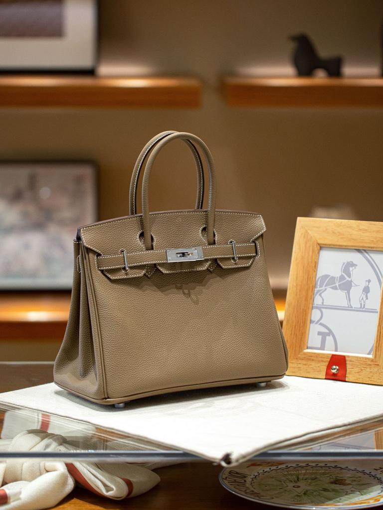 Lagerfeld Brikin30 Cowhide Bag Top Layer Togo Original Factory Leather Inlet Cowhide Thread Timeless Hundred Styles Handbag Women