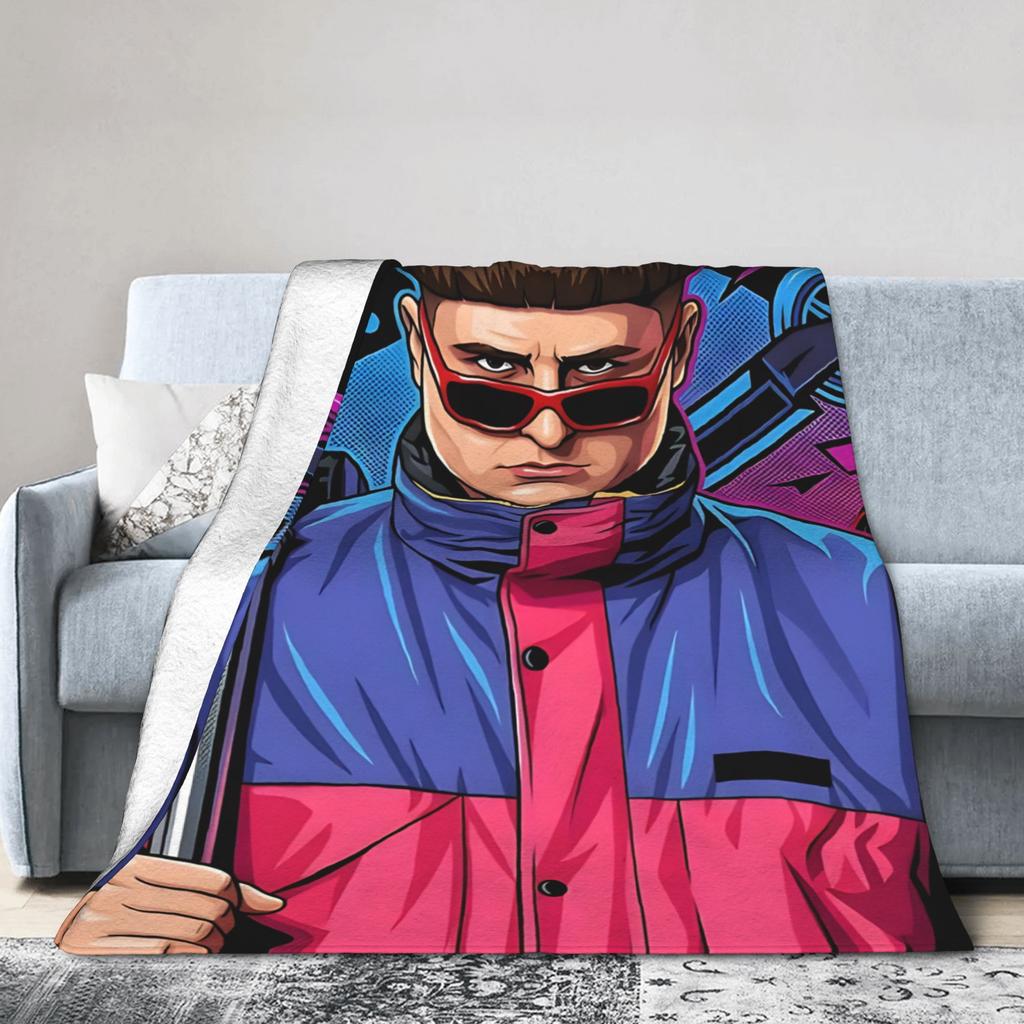 Oliver Tree Vector Illustration Flannel Blanket Fashion Throw Blanket for Home 125*100cm Quilt