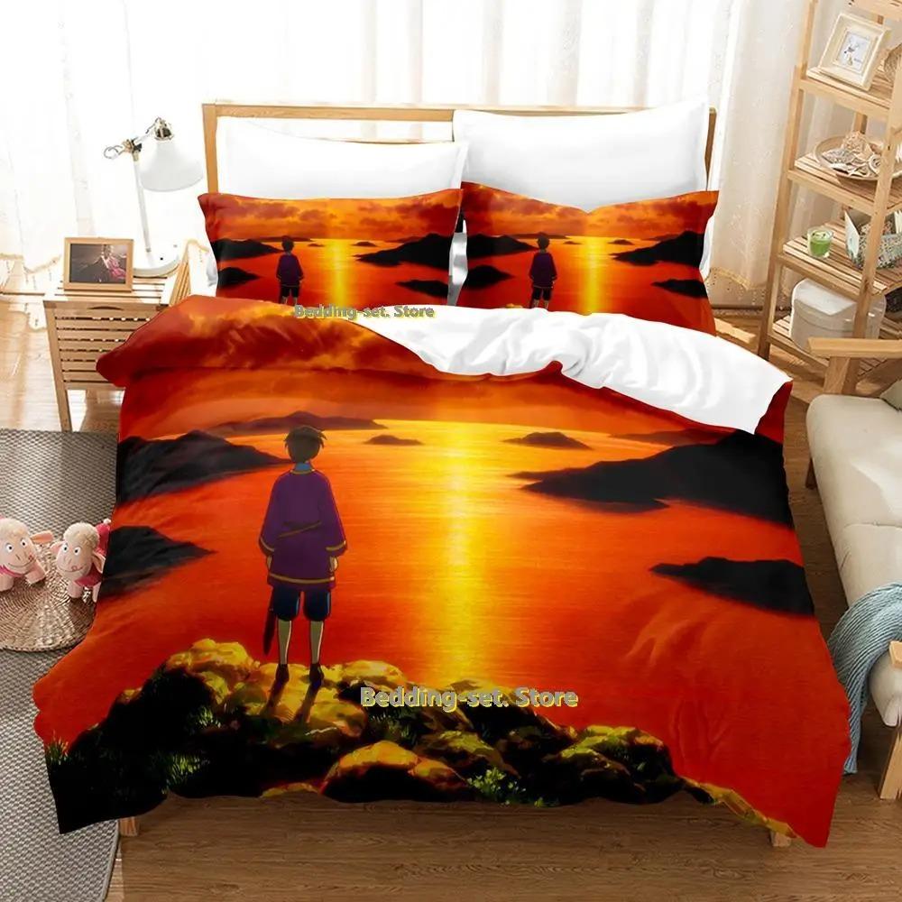 Tales From Earthsea Bedding Set Single Twin Full Queen King Size Bed Set Adult Kid Bedroom Duvetcover Sets Anime Bed Sheet Set