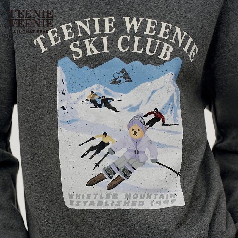 Teenie Weenie Women's Ski Bear Graphic Sweatshirt