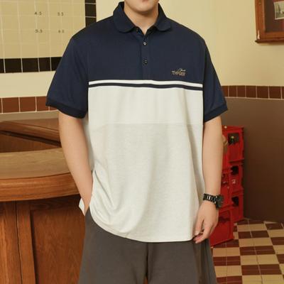 Plus Size Trend Moisture Wicking Soft High Quality Breathable Men's Loose Polo Shirt--Wrinkle Resistant Casual Sports Short Sleeve Neck Shirt