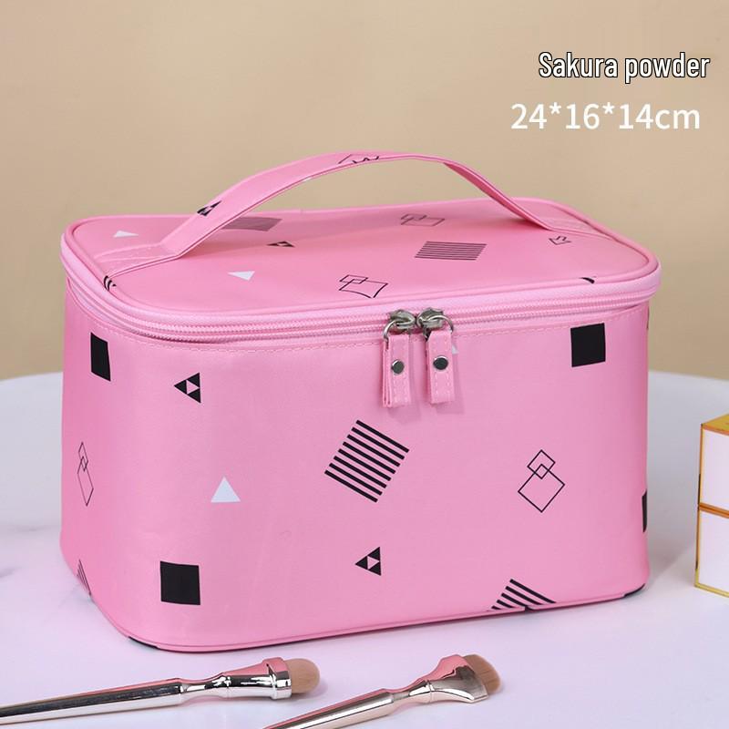 Versatile Waterproof Toiletry and Makeup Bag for Travel, Fitness, and Daily Use - Unisex, Solid Color, Portable, Large Capacity.