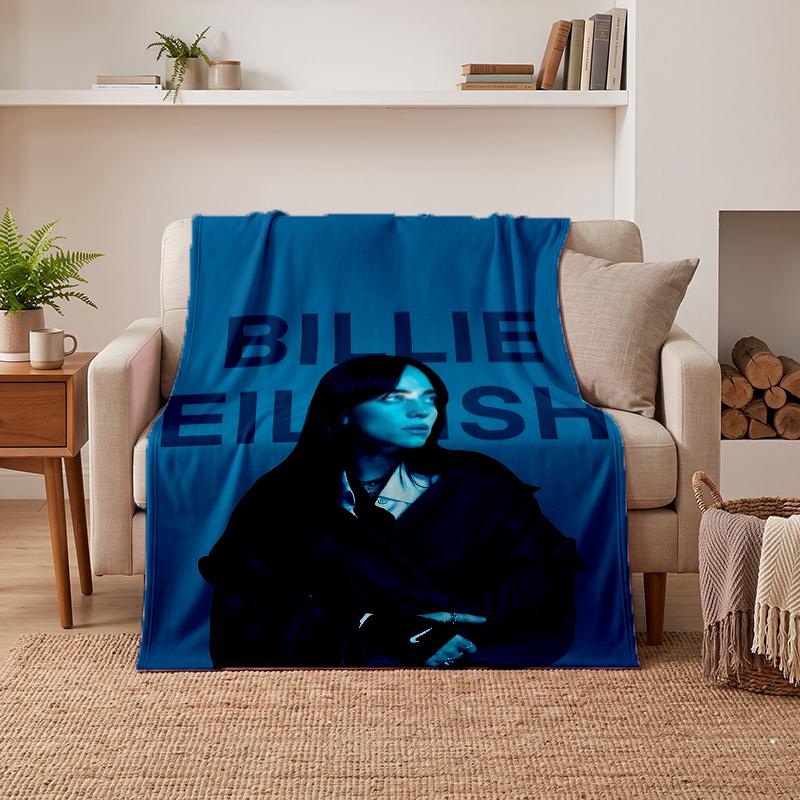 Billie Eilish Soft Warm Flannel Blankets Comfortable Blanket for Home Decoration Gifting