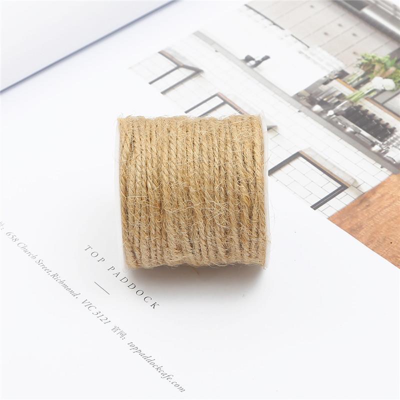 Heiß verkauftes Naturhanfseil in mehreren Größen, handgefertigtes DIY-Juteseil, Retro-Dekoration, dickes Hanfseilmaterial